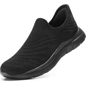 STQ Slip on Sneakers Women Walking Shoes Tennis Arch Support Lightweight Mesh